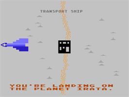 In game image of MULE on the Atari 8-bit.