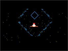 In game image of Master of the Lamps on the Atari 8-bit.