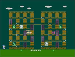 In game image of Memory Manor on the Atari 8-bit.