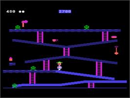 In game image of Miner 2049er on the Atari 8-bit.