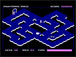 In game image of Nightmare Maze on the Atari 8-bit.