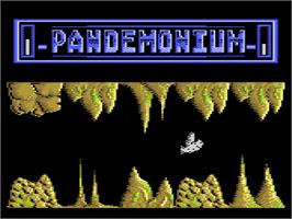 In game image of Pandemonium on the Atari 8-bit.