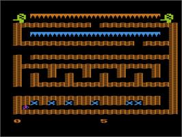 In game image of Pyramid of Doom on the Atari 8-bit.