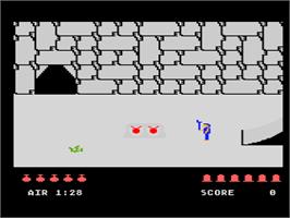 In game image of Quest for Quintana Roo on the Atari 8-bit.