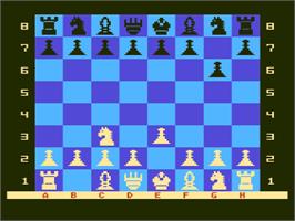 In game image of Sargon 3 on the Atari 8-bit.