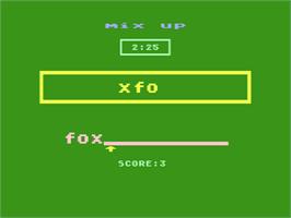In game image of Spelling Genie on the Atari 8-bit.
