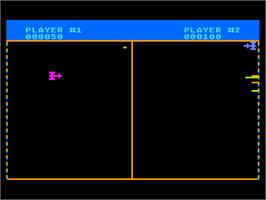 In game image of Stun Trap on the Atari 8-bit.