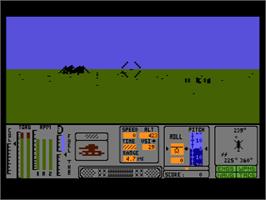 In game image of Tomahawk on the Atari 8-bit.