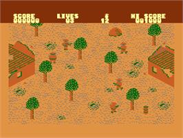 In game image of Who Dares Wins 2 on the Atari 8-bit.