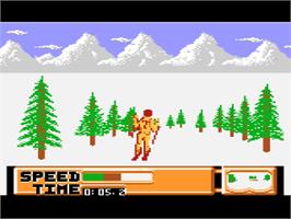 In game image of Winter Challenge: World Class Competition on the Atari 8-bit.