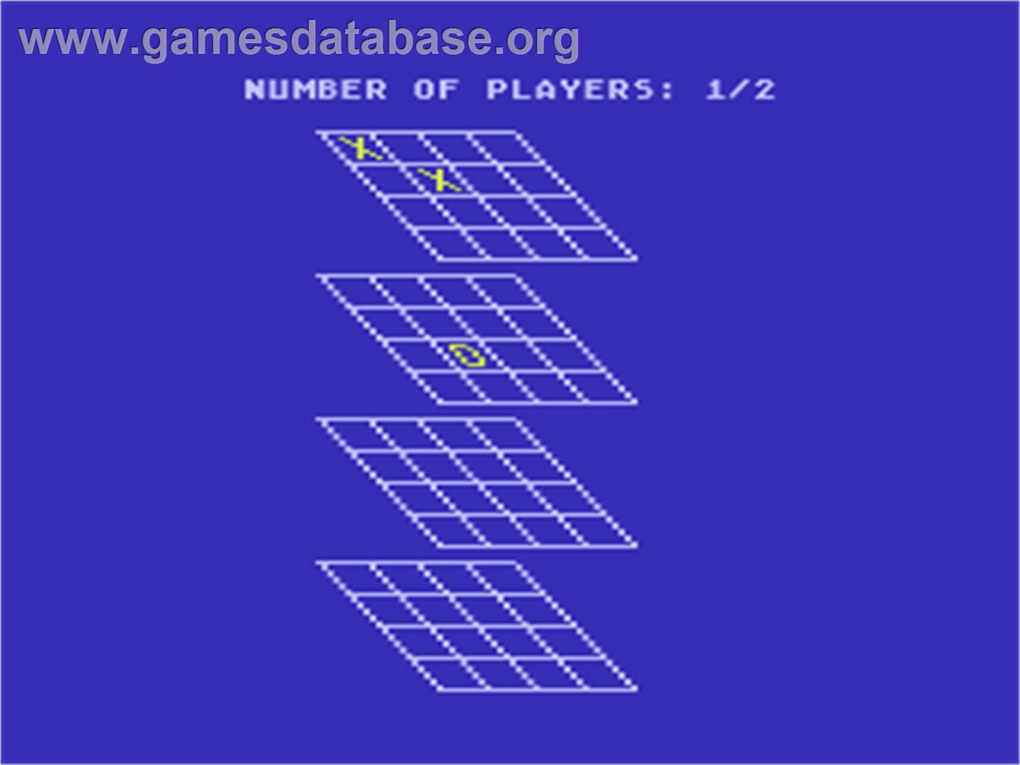 3D Tic-Tac-Toe - Atari 8-bit - Artwork - In Game