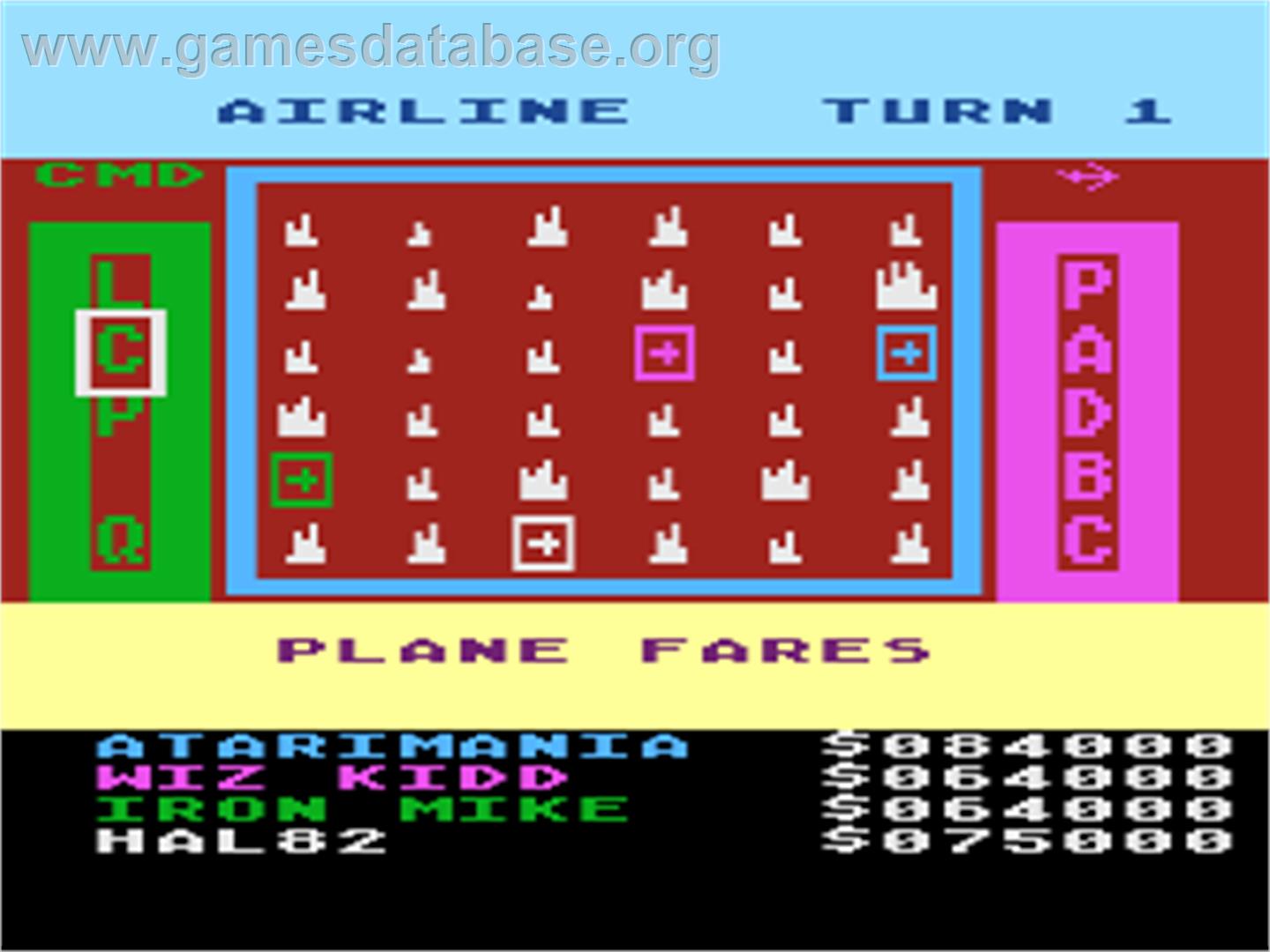 Airline - Atari 8-bit - Artwork - In Game