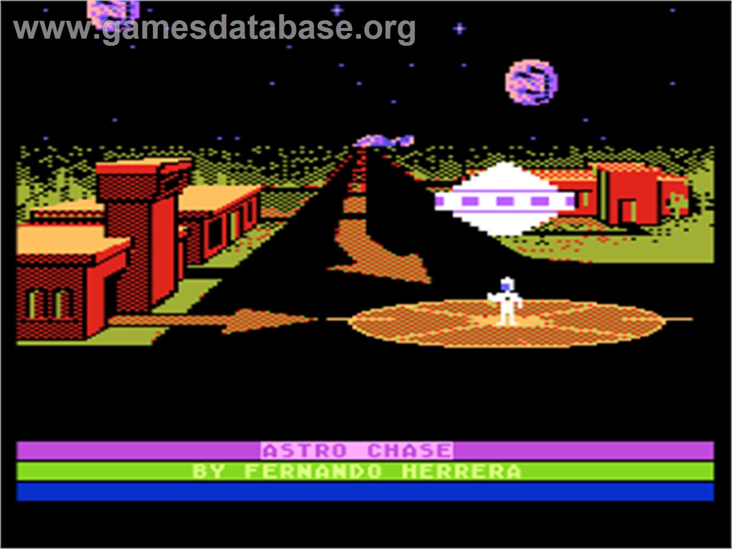 Astro Chase - Atari 8-bit - Artwork - In Game