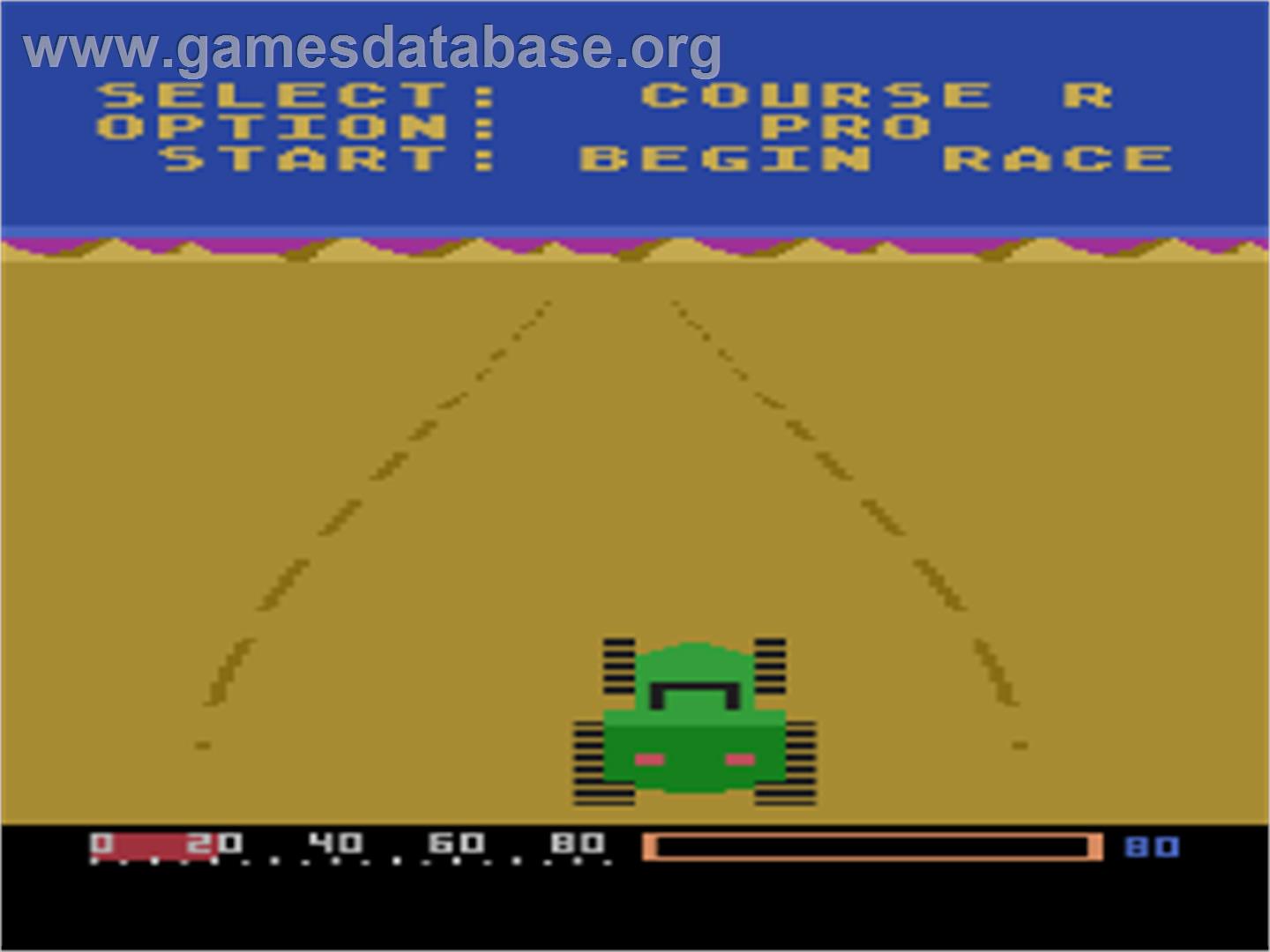 Baja Buggies - Atari 8-bit - Artwork - In Game