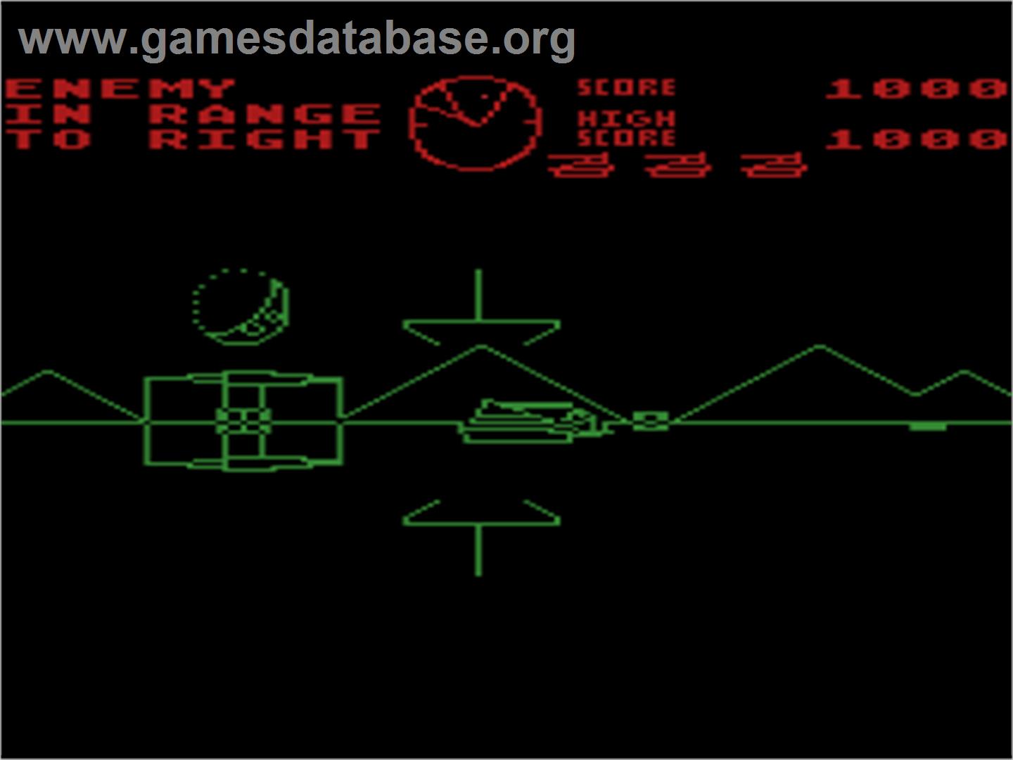 BattleZone - Atari 8-bit - Artwork - In Game