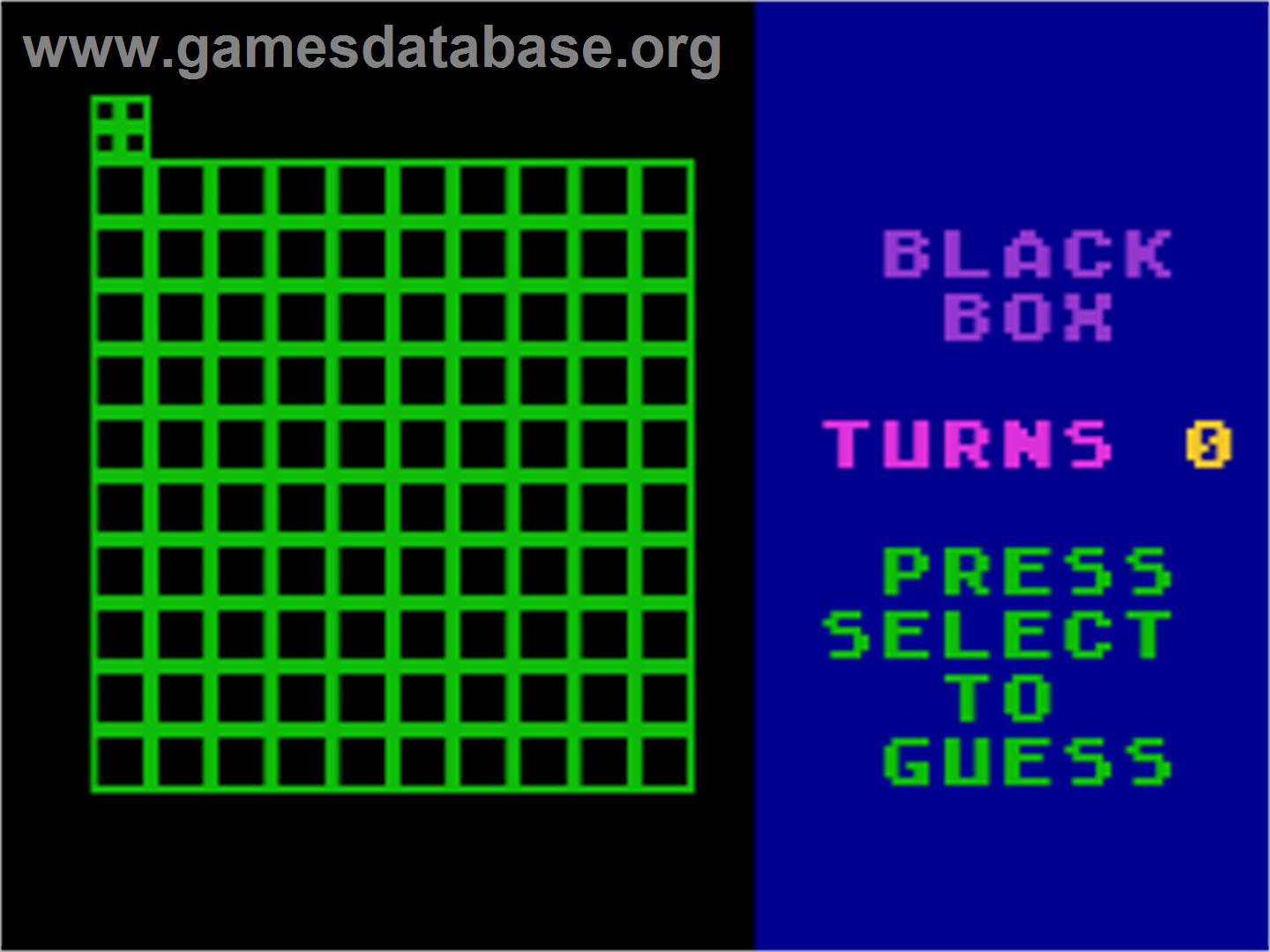 Black Box - Atari 8-bit - Artwork - In Game
