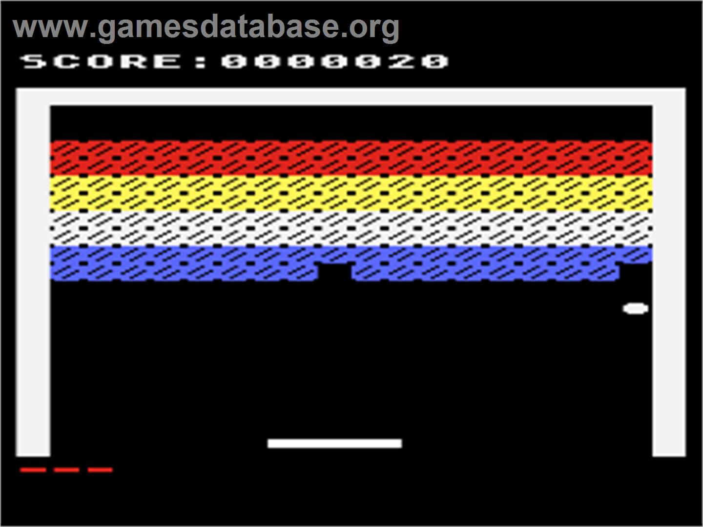 Bust Out - Atari 8-bit - Artwork - In Game