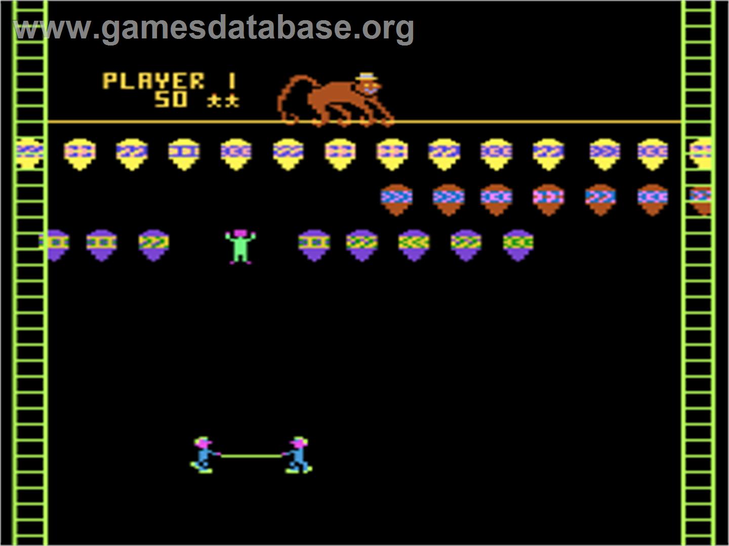 Clowns & Balloons - Atari 8-bit - Artwork - In Game