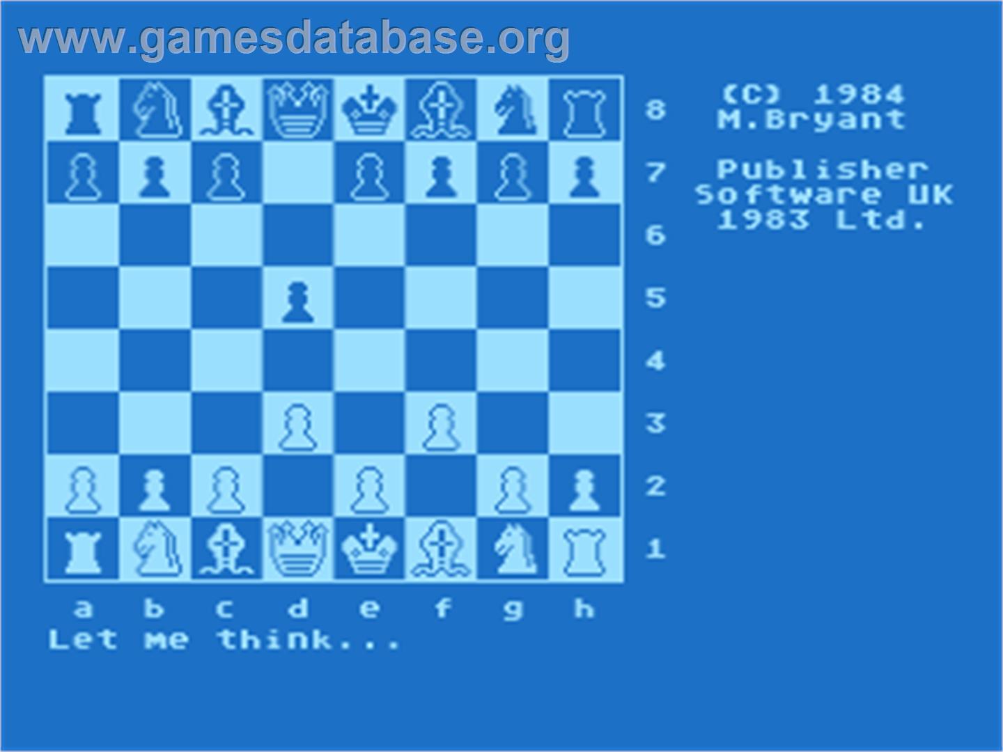 Colossus 4 Chess - Atari 8-bit - Artwork - In Game