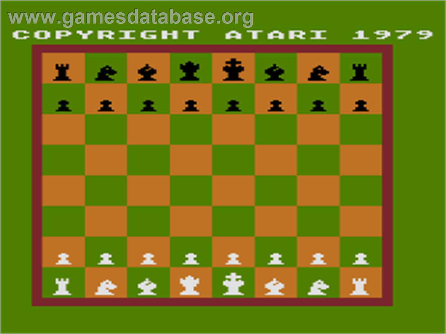 Computer Chess - Atari 8-bit - Artwork - In Game