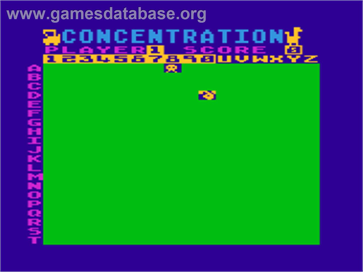 Concentration - Atari 8-bit - Artwork - In Game