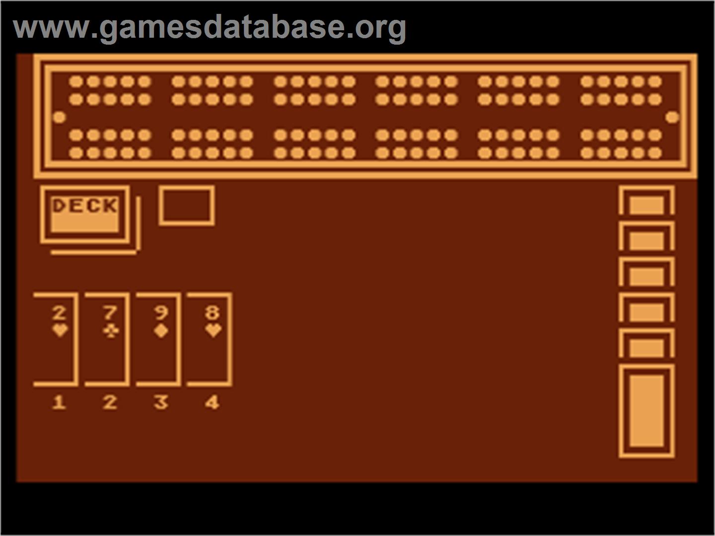 Cribbage - Atari 8-bit - Artwork - In Game