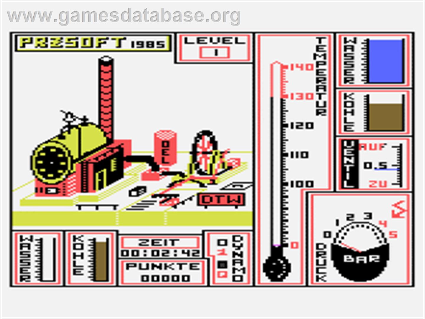 Dampfmaschine - Atari 8-bit - Artwork - In Game