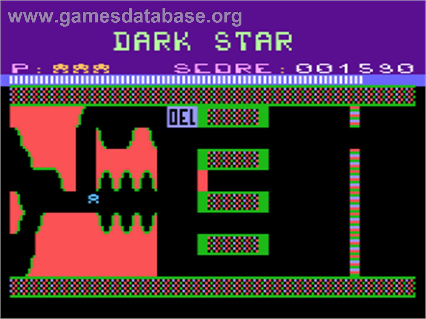 Dark Star - Atari 8-bit - Artwork - In Game