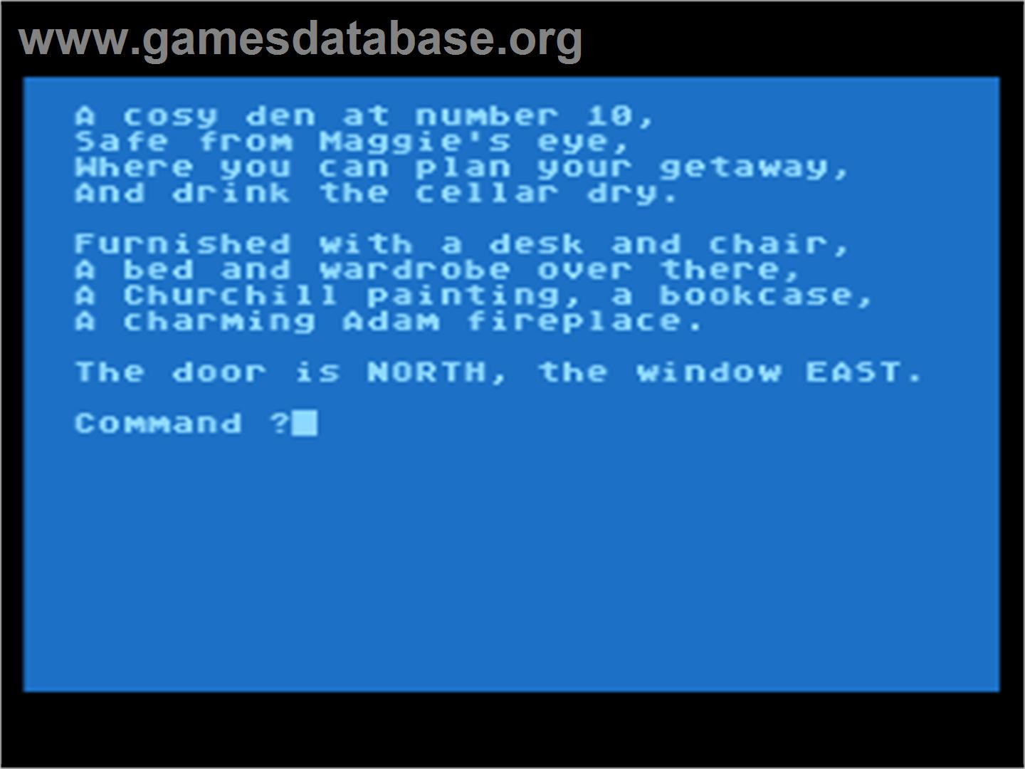 Denis Through the Drinking Glass - Atari 8-bit - Artwork - In Game