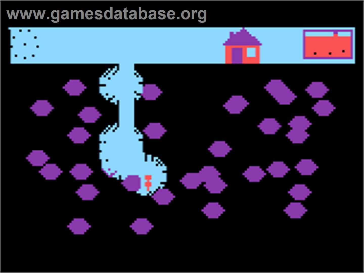 Digger - Atari 8-bit - Artwork - In Game