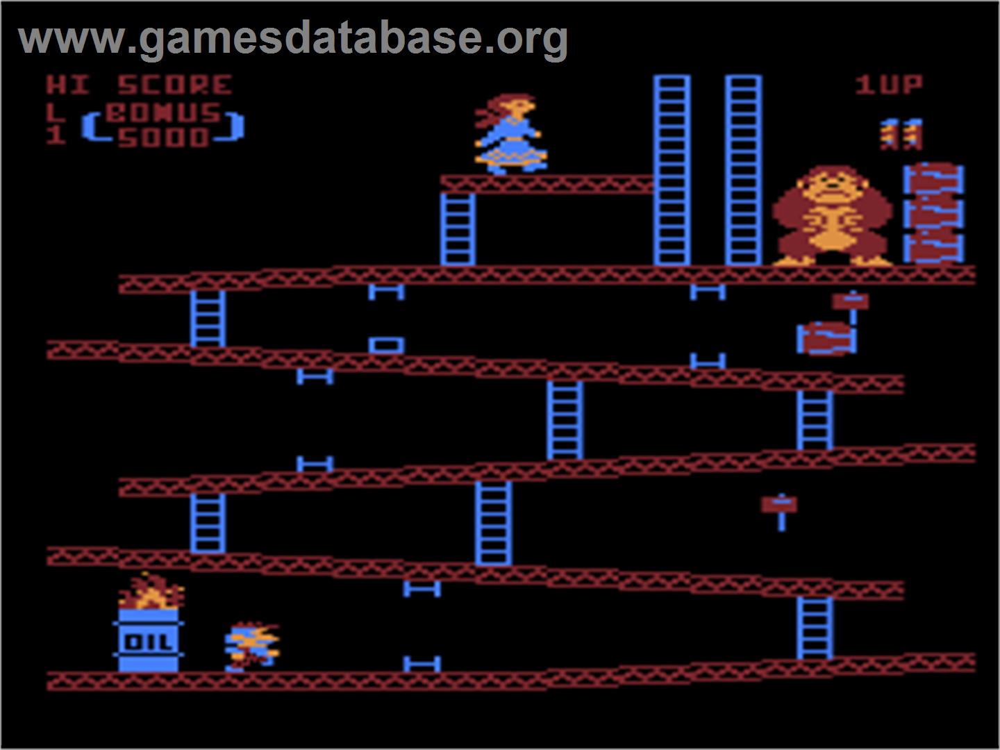 Donkey Kong - Atari 8-bit - Artwork - In Game