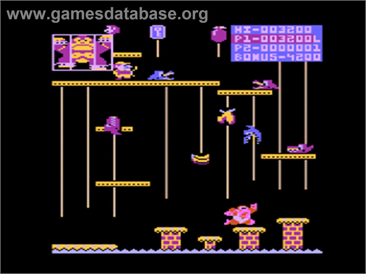 Donkey Kong Junior - Atari 8-bit - Artwork - In Game