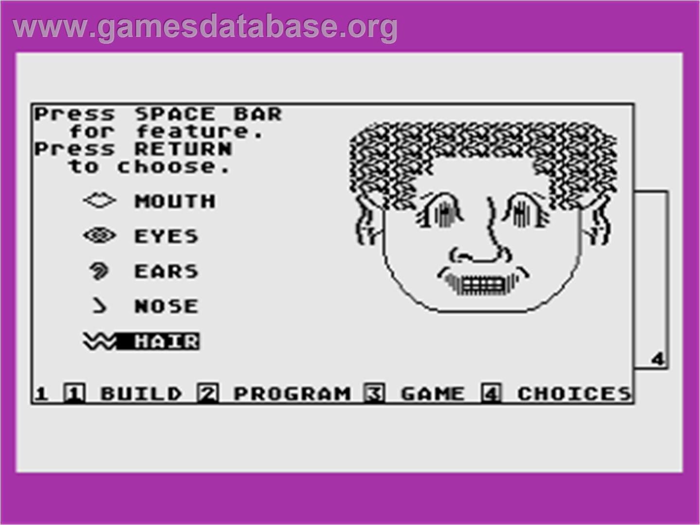 Facemaker - Atari 8-bit - Artwork - In Game