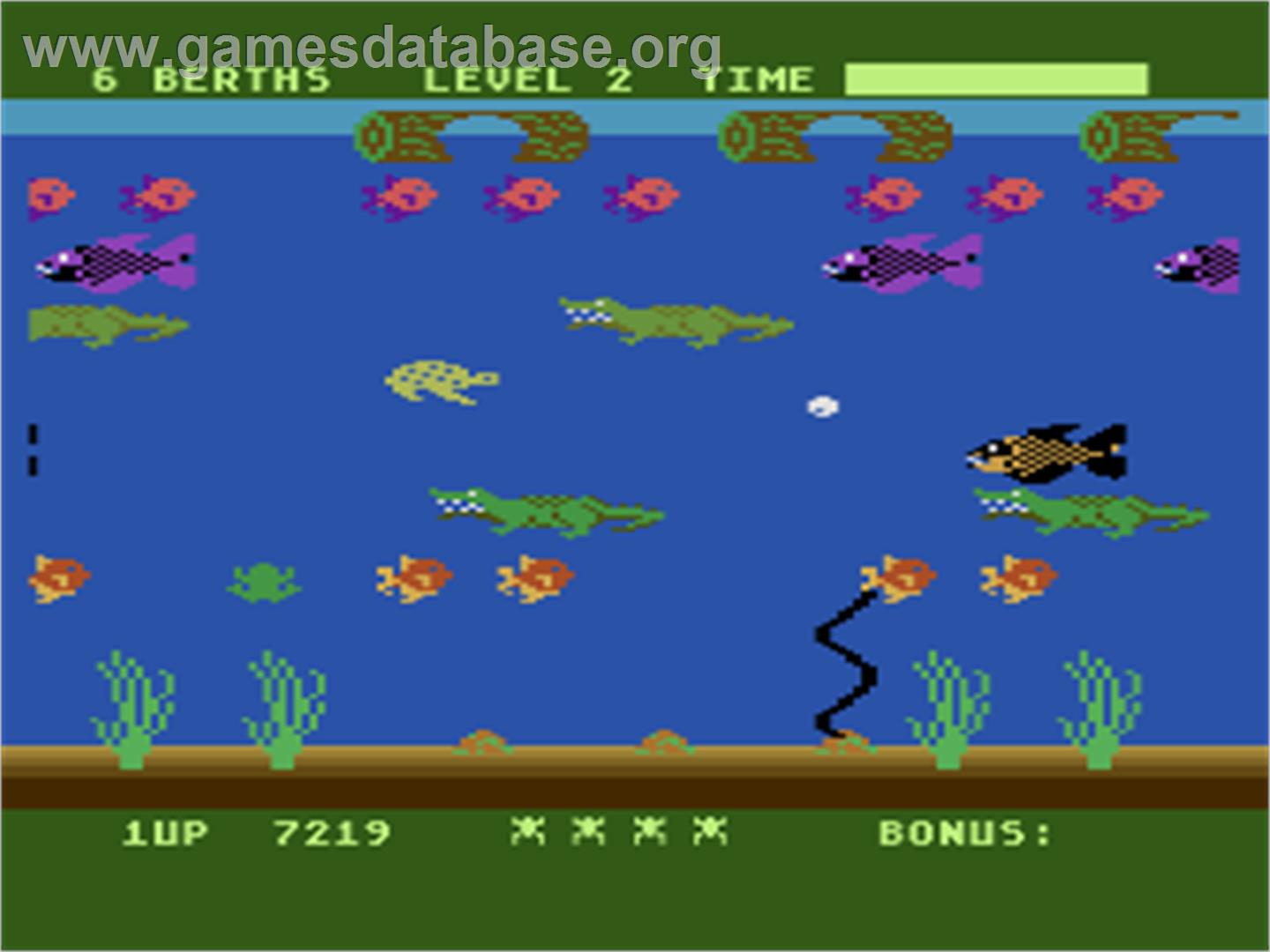 Frogger 2: Three Deep - Atari 8-bit - Artwork - In Game