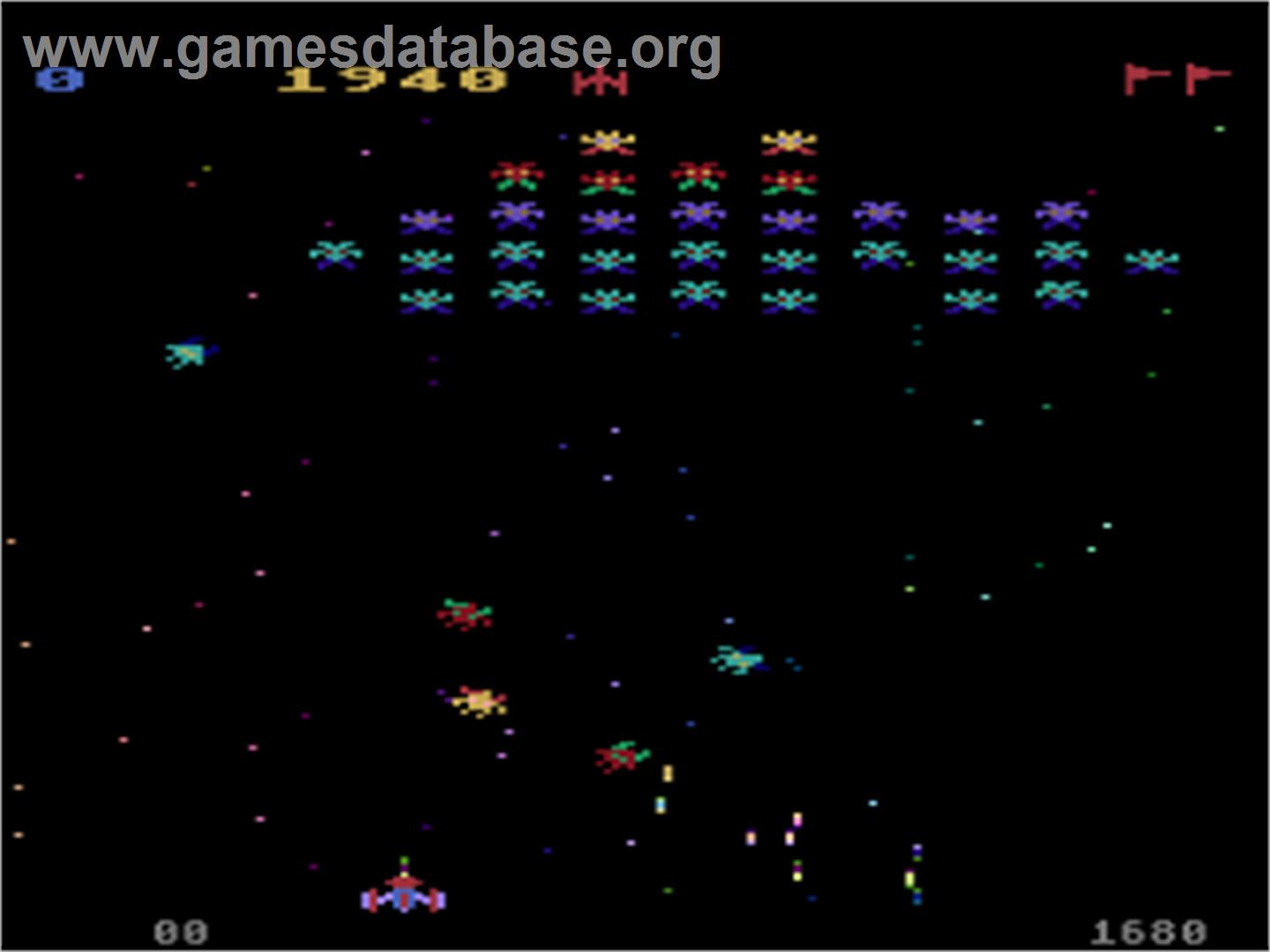 Galaxian - Atari 8-bit - Artwork - In Game