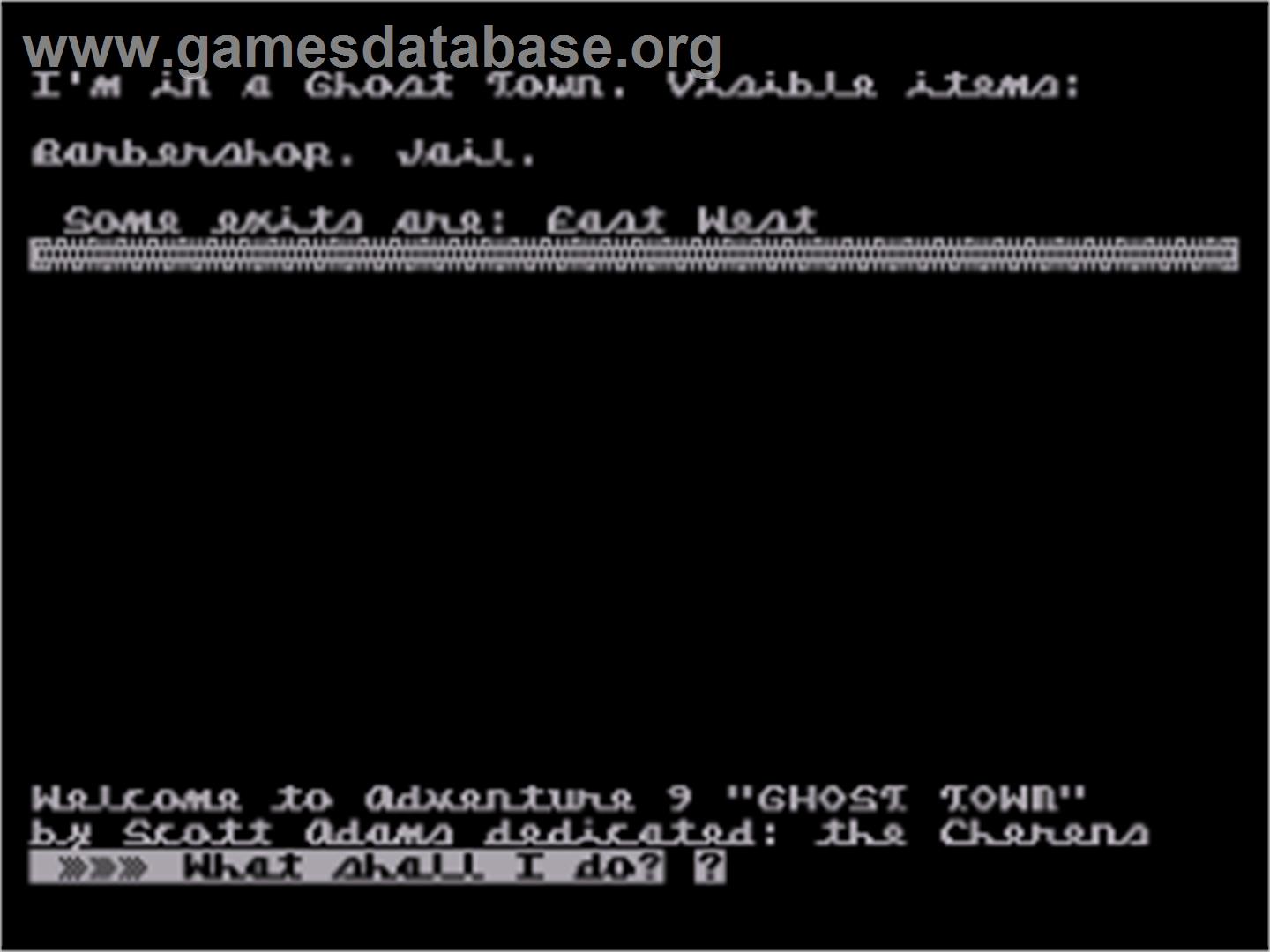 Ghost Town - Atari 8-bit - Artwork - In Game