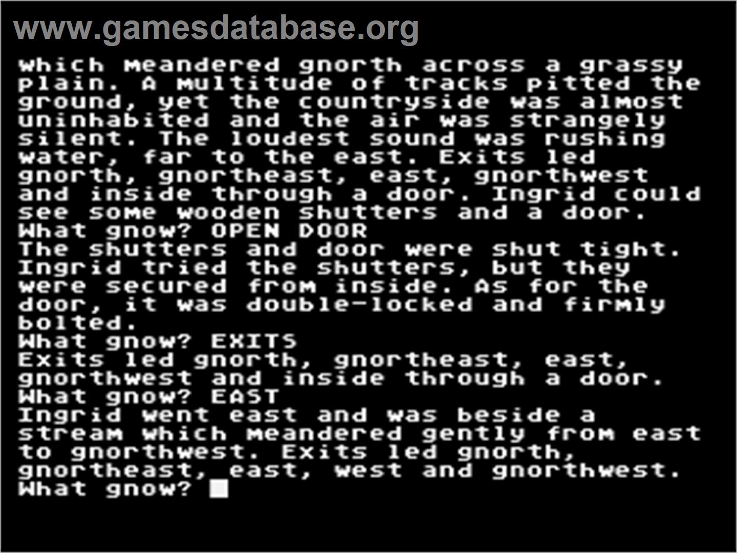 Gnome Ranger - Atari 8-bit - Artwork - In Game