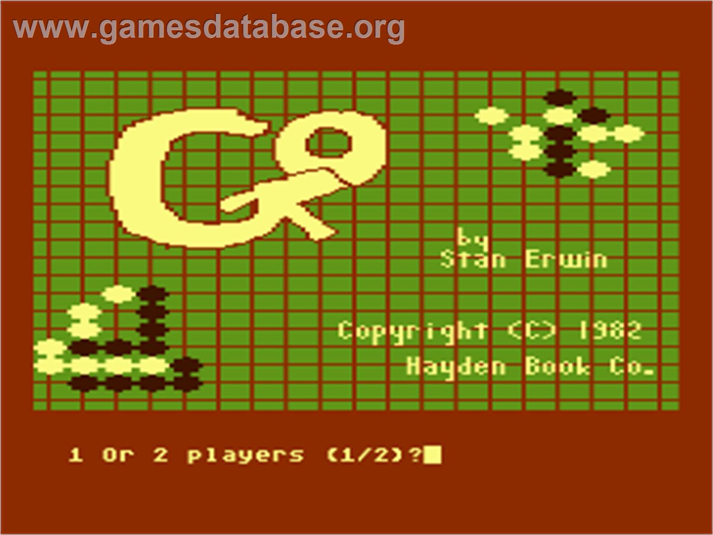 Go - Atari 8-bit - Artwork - In Game