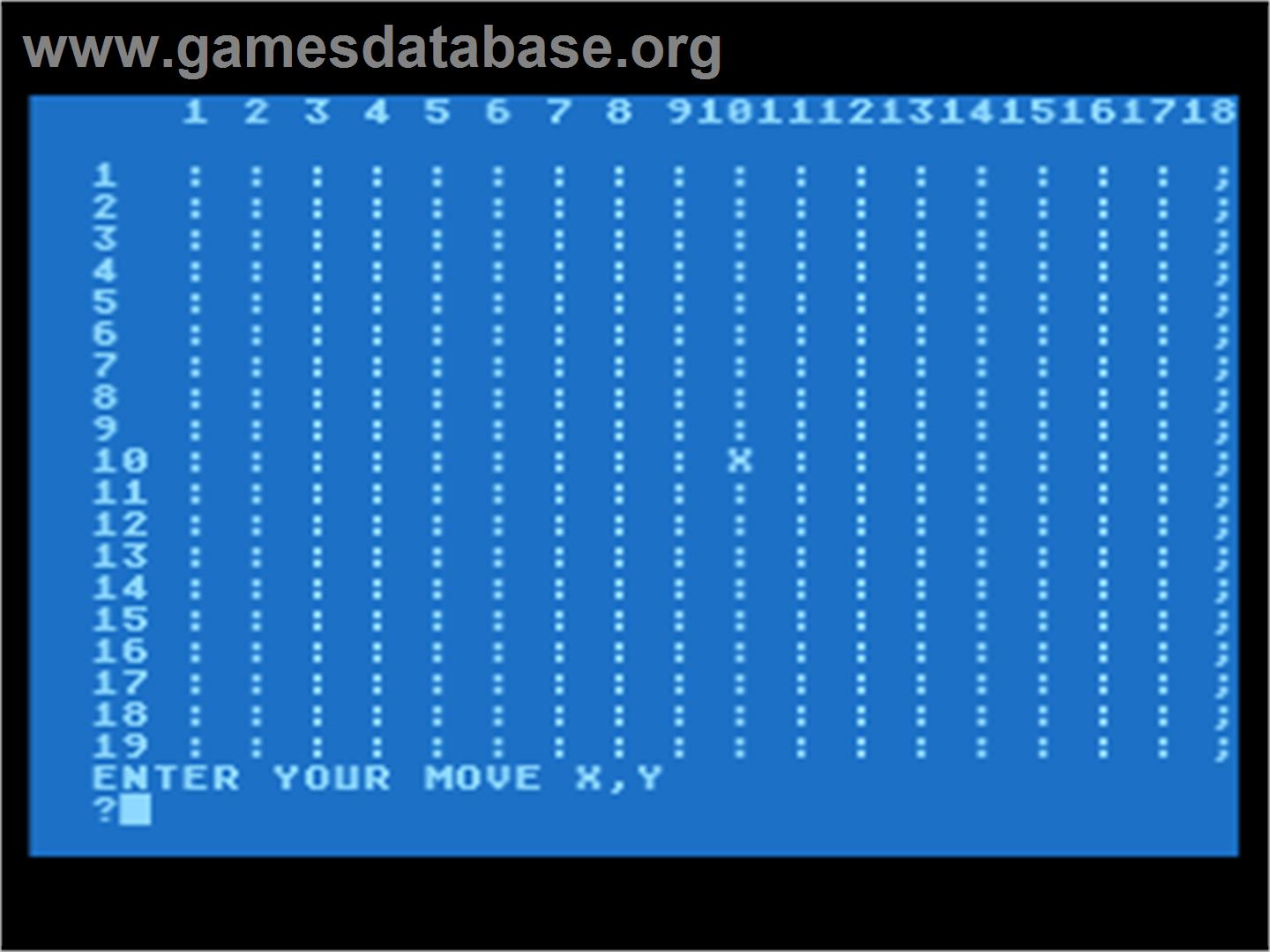 Gobang - Atari 8-bit - Artwork - In Game