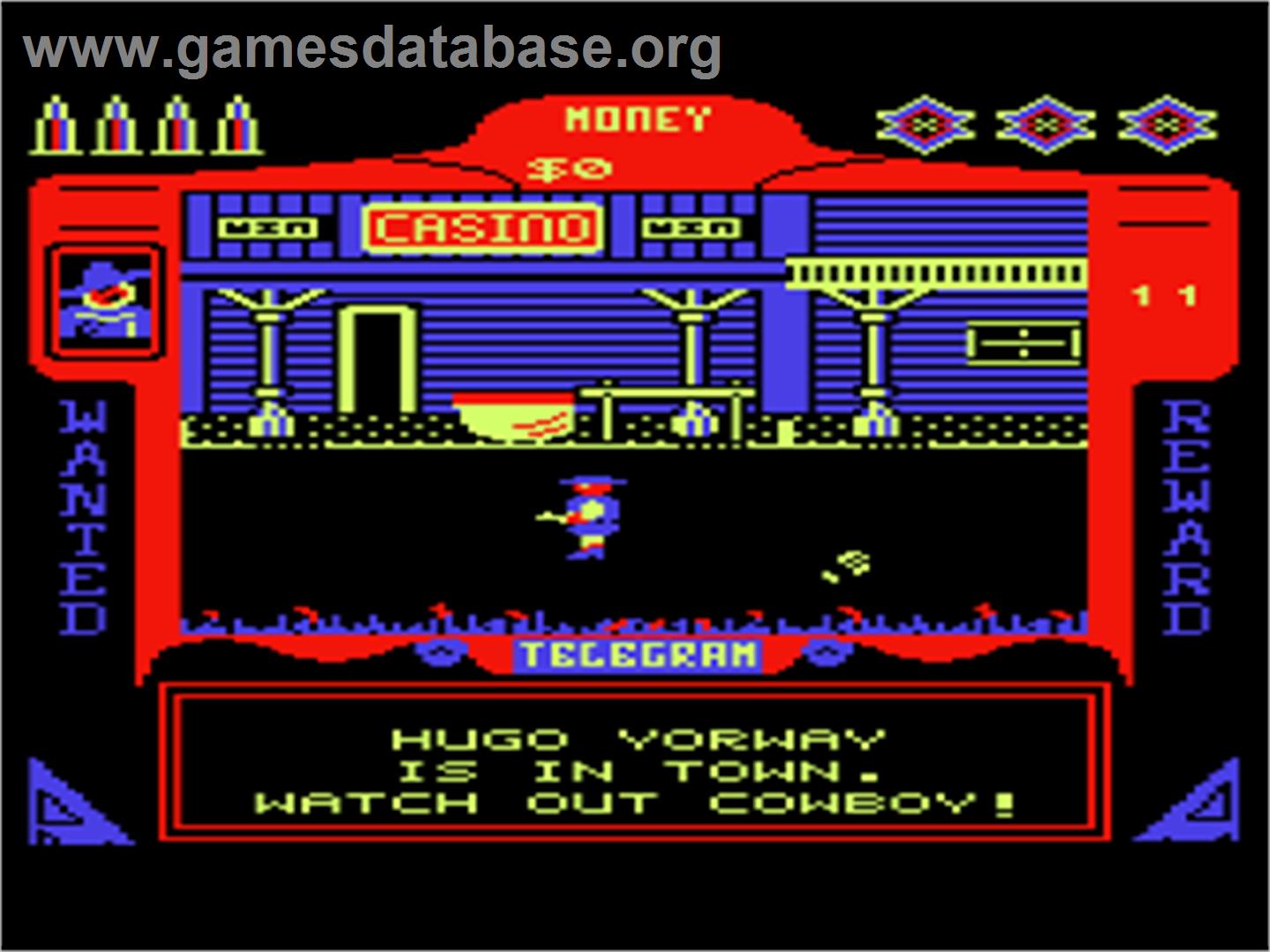 Gunfighter - Atari 8-bit - Artwork - In Game