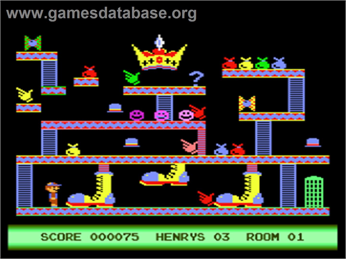 Henry's House - Atari 8-bit - Artwork - In Game