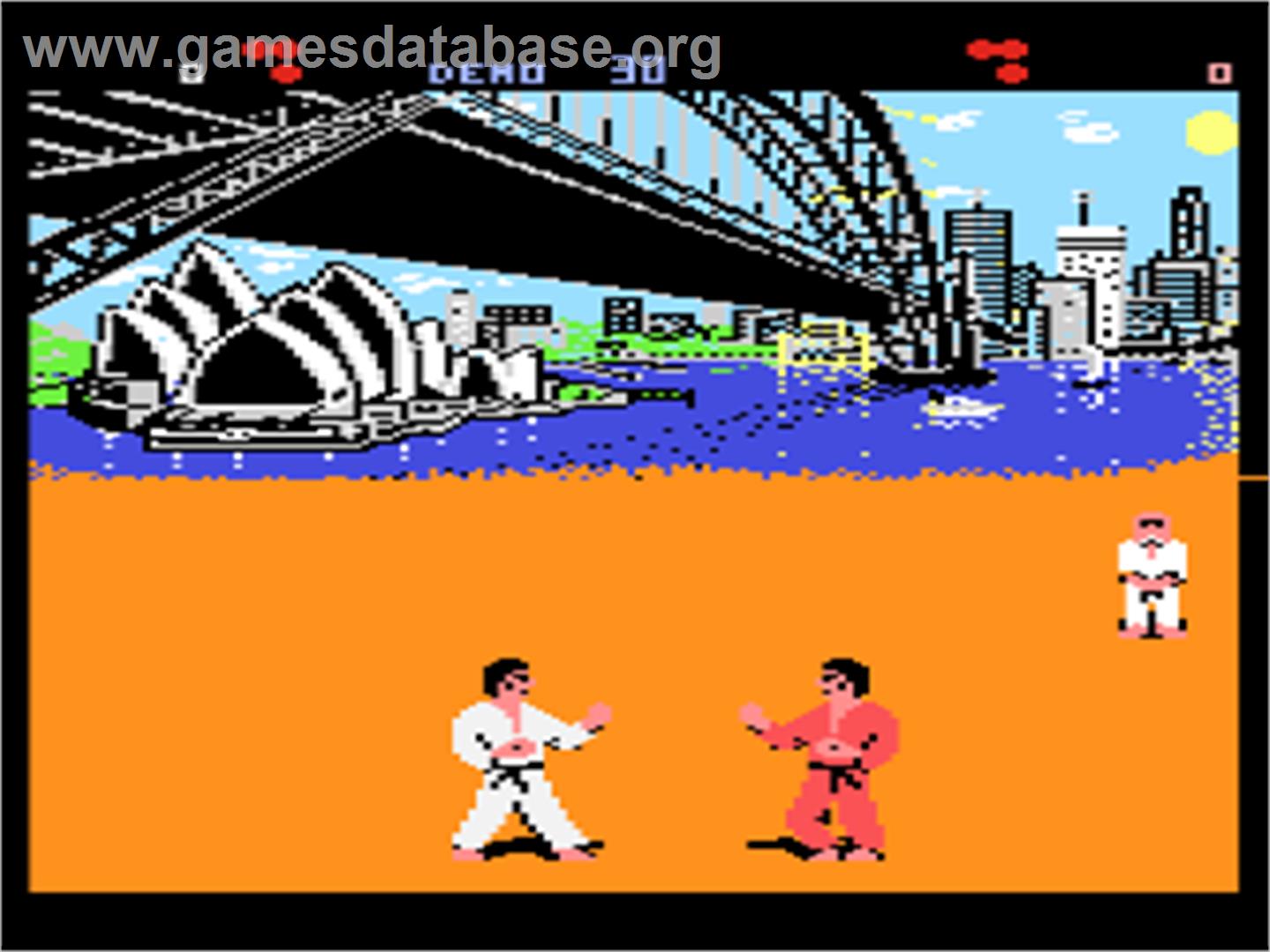 International Karate - Atari 8-bit - Artwork - In Game