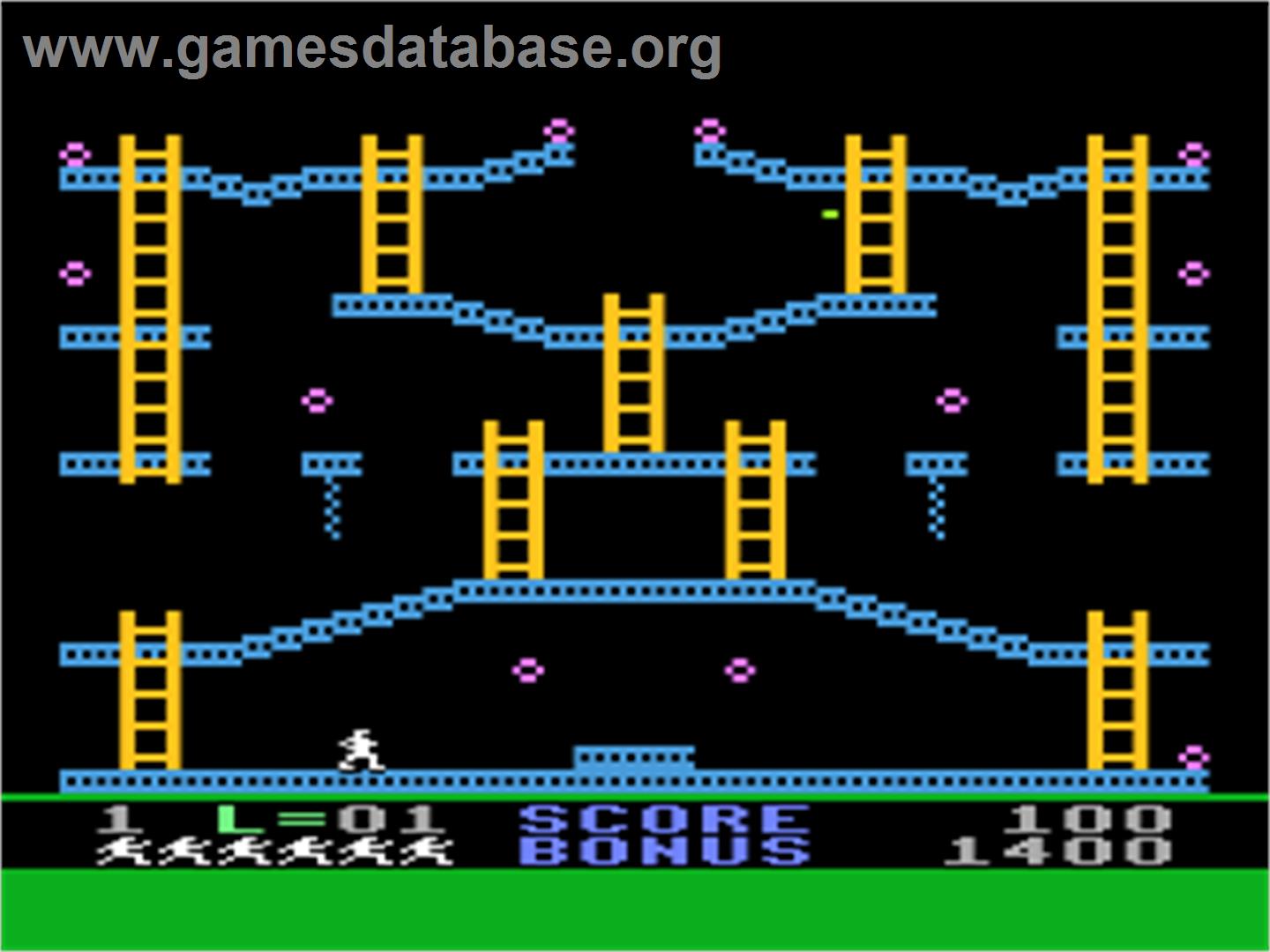 Jumpman - Atari 8-bit - Artwork - In Game
