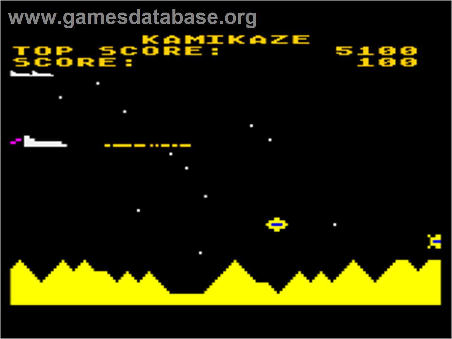 Kamikaze - Atari 8-bit - Artwork - In Game