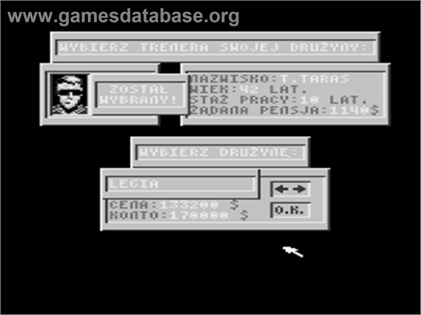 Liga Polska - Atari 8-bit - Artwork - In Game