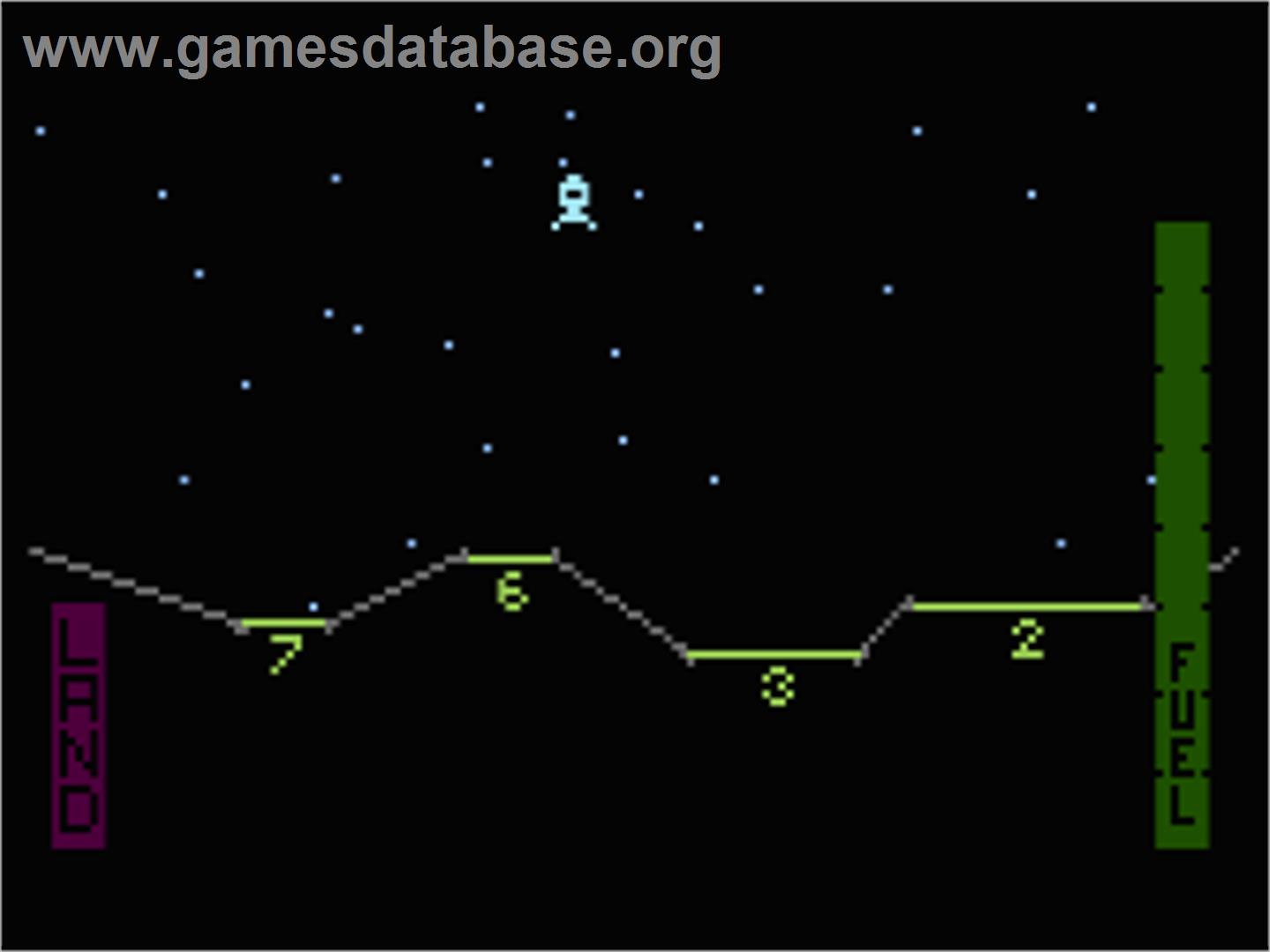 Lunar Lander - Atari 8-bit - Artwork - In Game