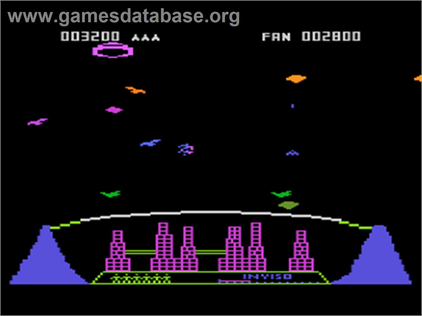 Meteor Storm - Atari 8-bit - Artwork - In Game