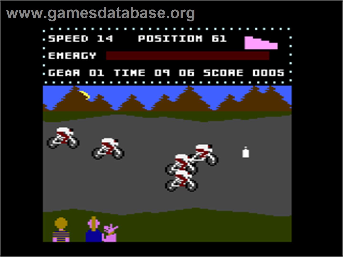 Milk Race - Atari 8-bit - Artwork - In Game