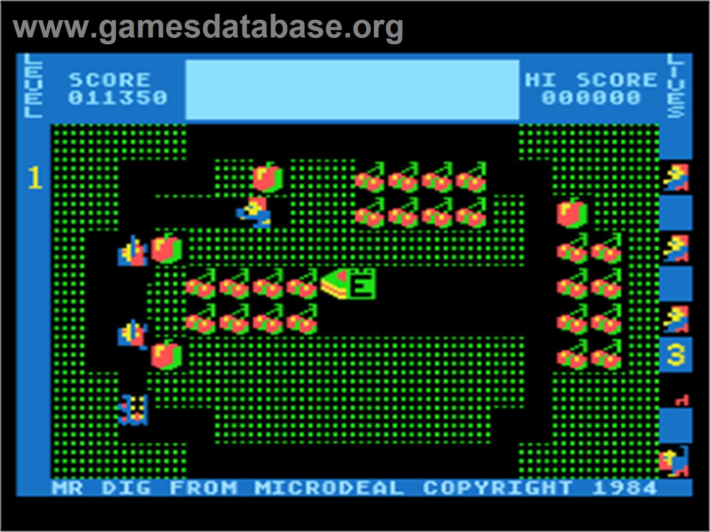 Mr. Dig - Atari 8-bit - Artwork - In Game