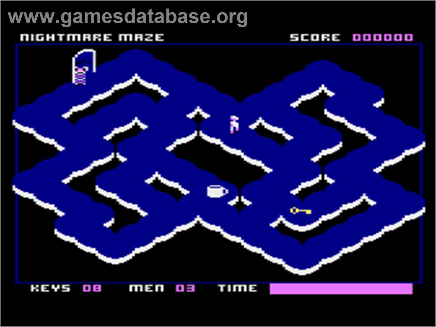 Nightmare Maze - Atari 8-bit - Artwork - In Game